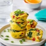 Spinach and Roasted Red Pepper Egg Bites Recipe
