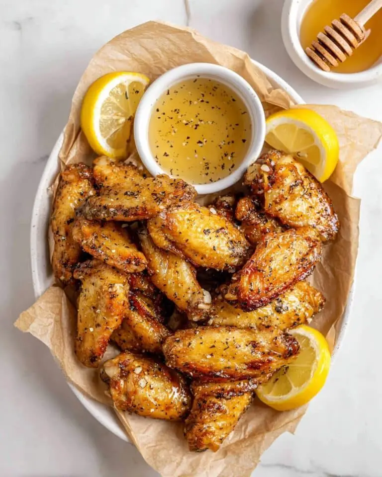 Honey Lemon Pepper Chicken Wings Recipe