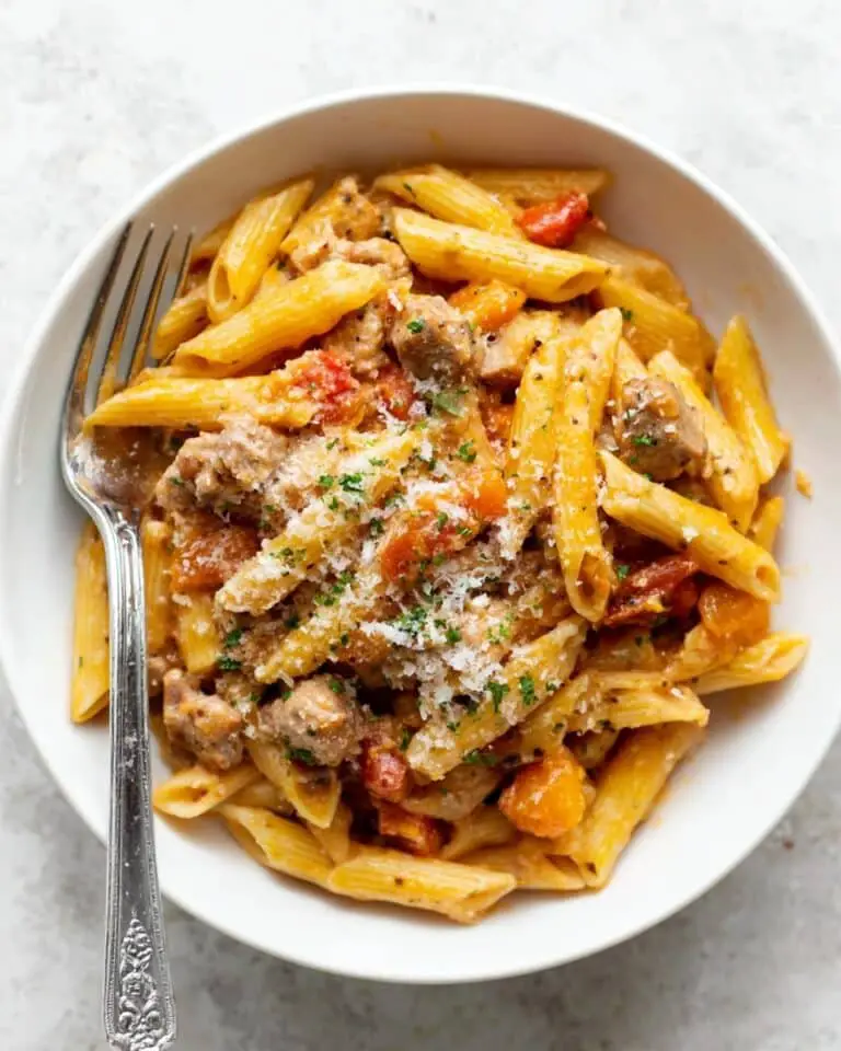 Sticky Honey Garlic Turkey Sausage Pasta Skillet: A Flavorful One-Pan Wonder Recipe