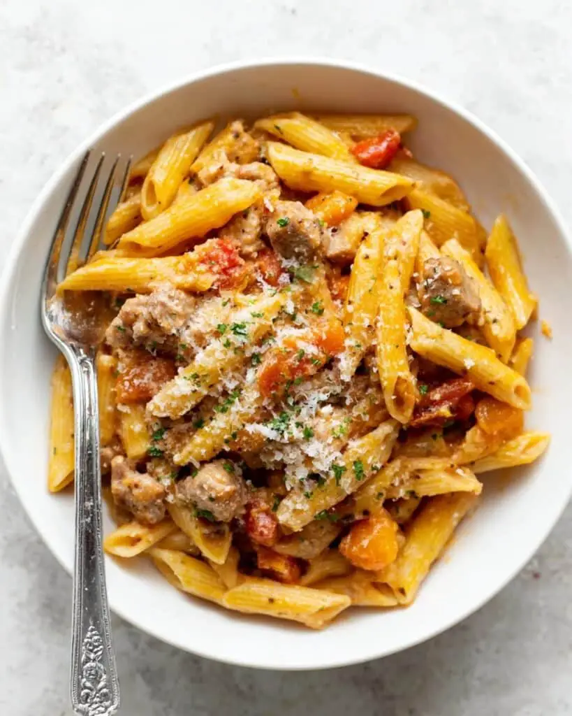 Sticky Honey Garlic Turkey Sausage Pasta Skillet: A Flavorful One-Pan Wonder Recipe