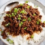 Korean Ground Beef and Rice Bowls Recipe