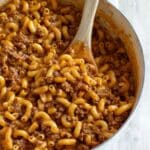 Beefaroni: One-Pot Cheesy Tomato Noodle Casserole Recipe