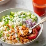 Buffalo Chicken Rice Bowls Recipe