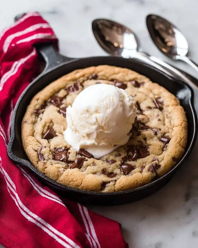 Brown Butter Chocolate Chip Skillet Cookies for Two Recipe