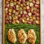 Parmesan Crusted Chicken Sheet Pan Dinner Recipe