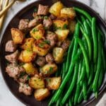 Garlic Butter Steak Bites and Potatoes Recipe