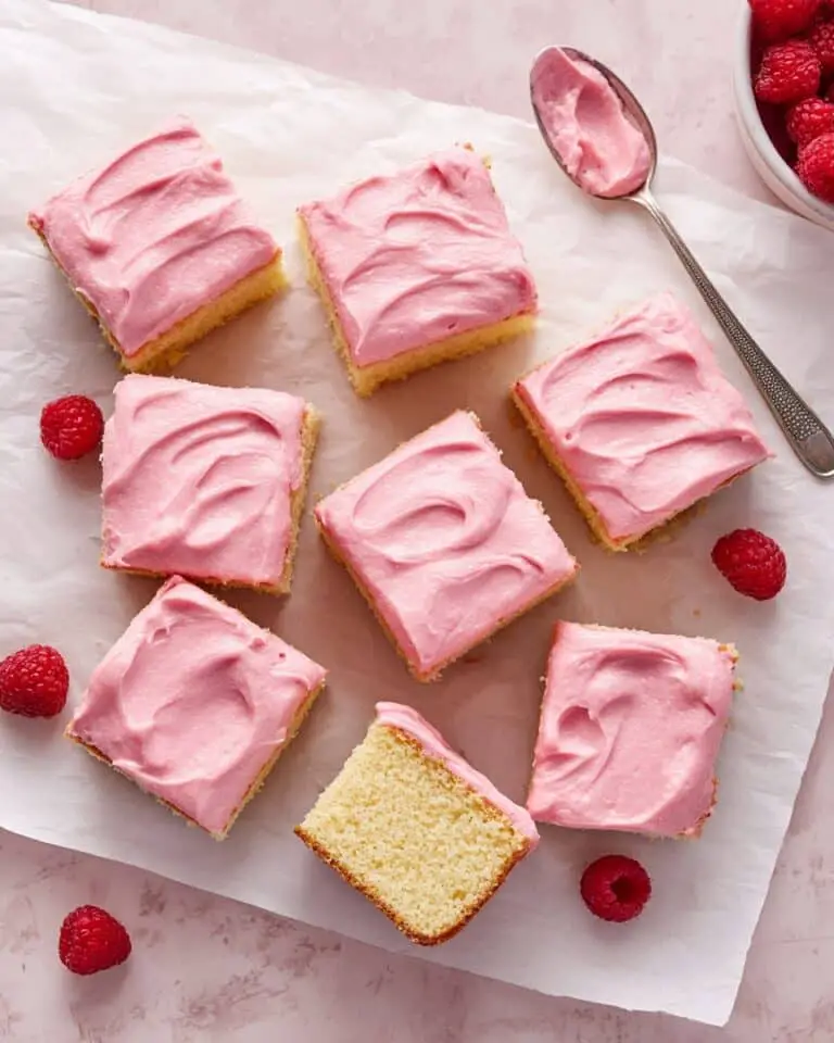Almond Raspberry Cake with Raspberry Buttercream Recipe