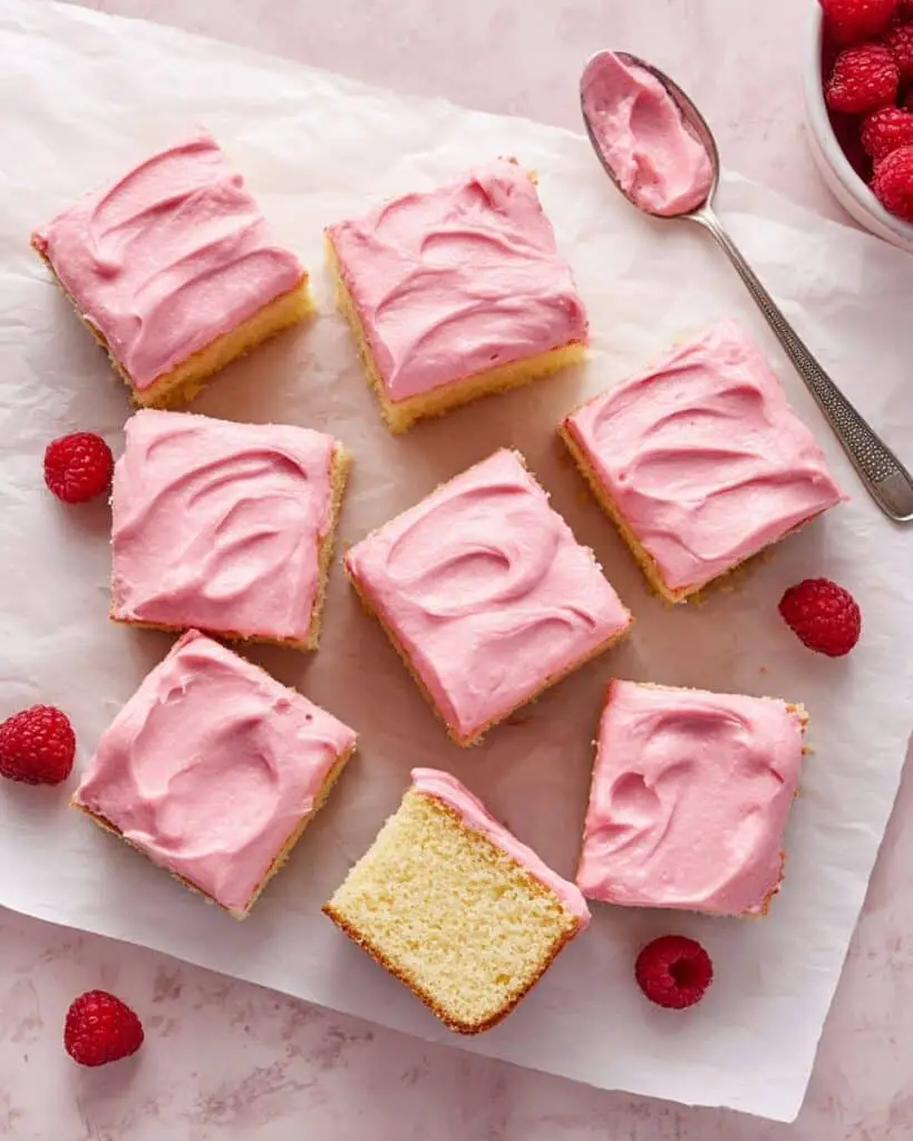Almond Raspberry Cake with Raspberry Buttercream Recipe