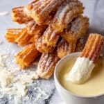Baked Churros with Chocolate and Coconut Recipe