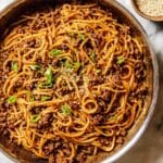 Mongolian Ground Beef Noodles Recipe