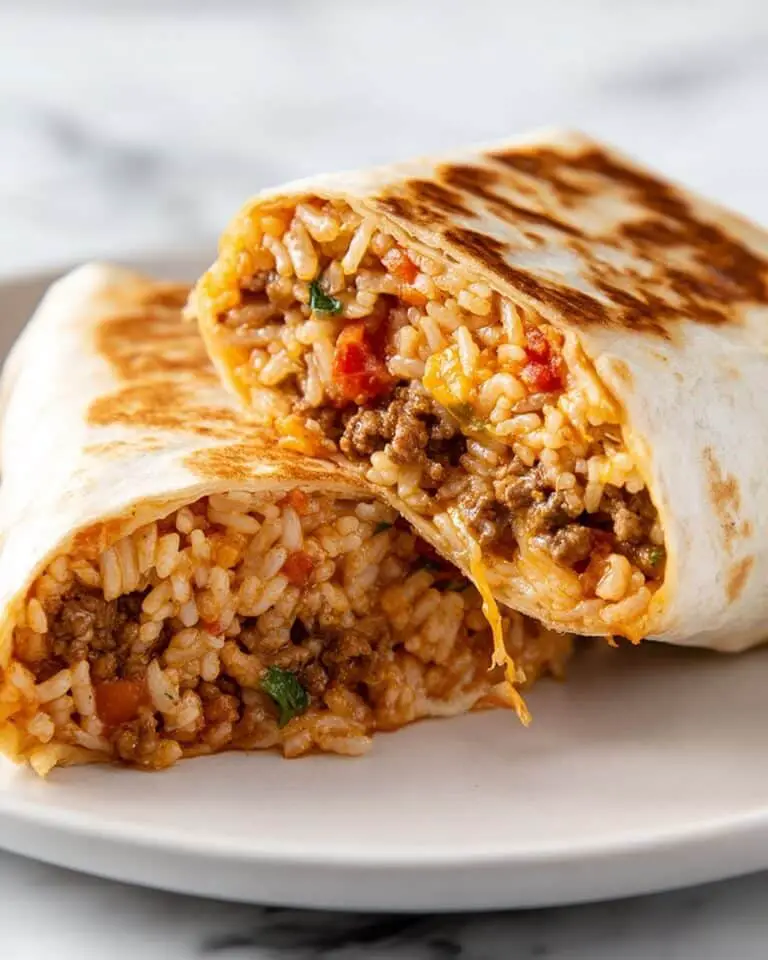 Cheesy Ground Chicken and Rice Burritos Recipe