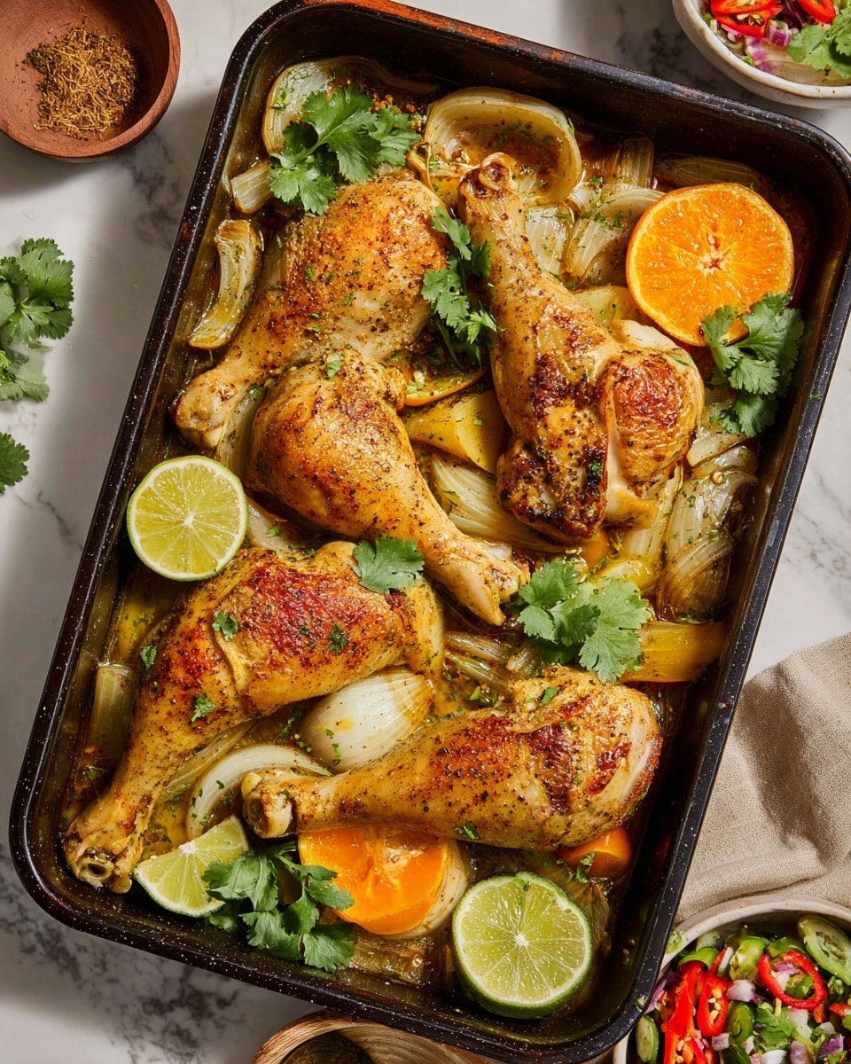 Cuban Mojo Chicken with Pineapple-Avocado Salsa Recipe