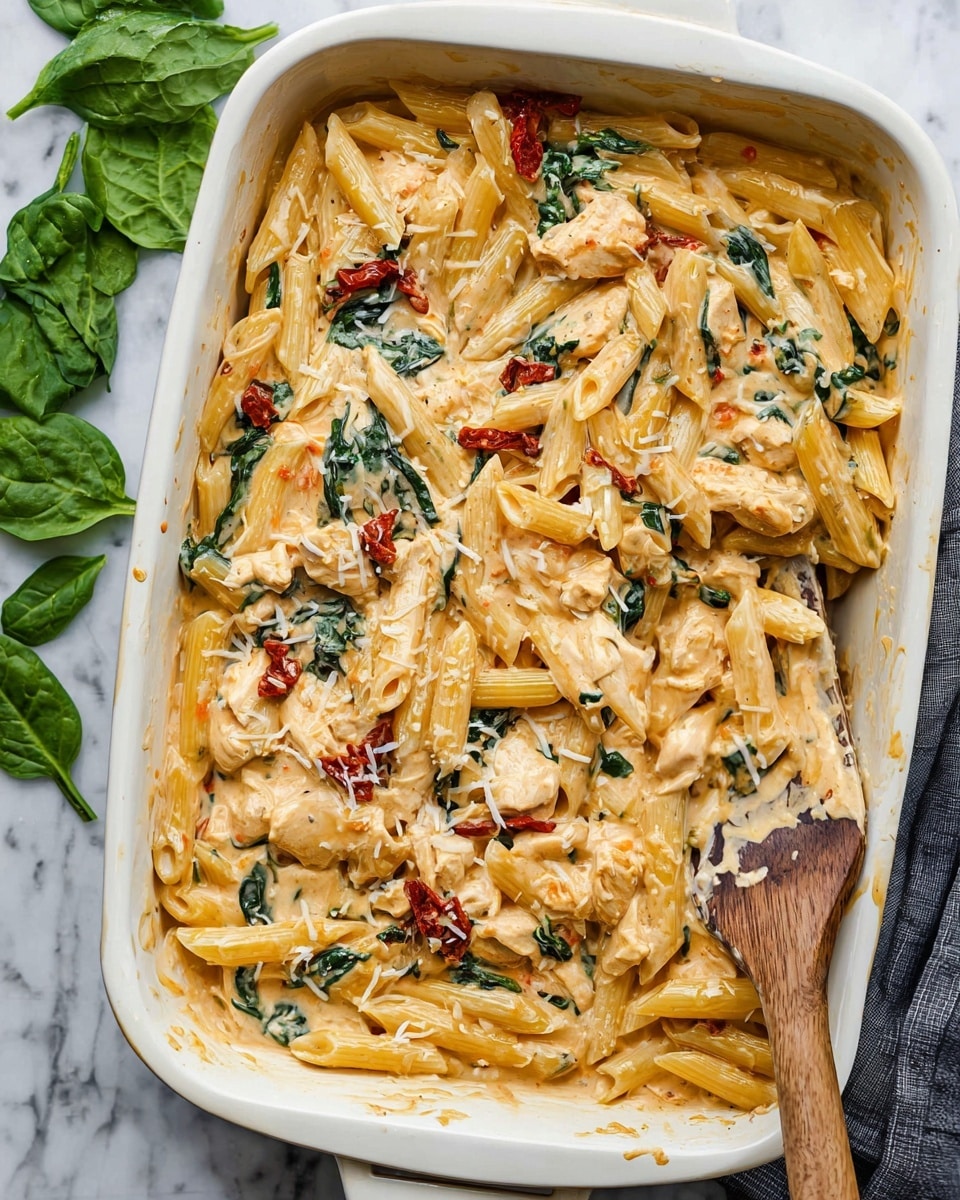 Tuscan Chicken Pasta Bake Recipe