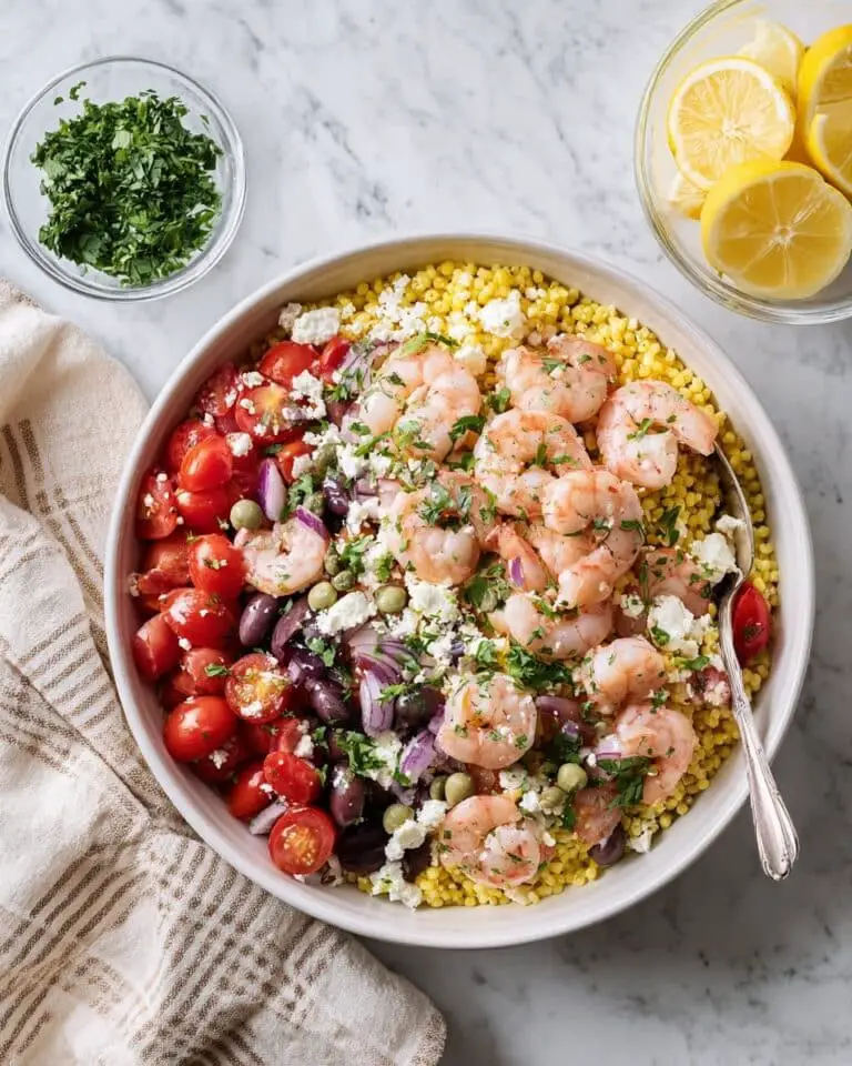 Mediterranean Couscous with Shrimp Recipe