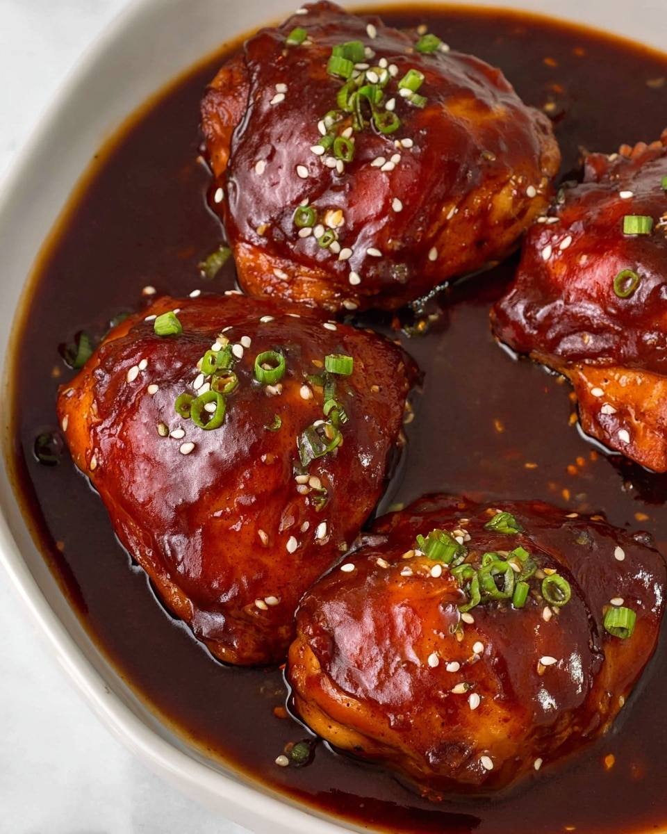 Slow Cooker Honey Garlic Chicken Thighs Recipe