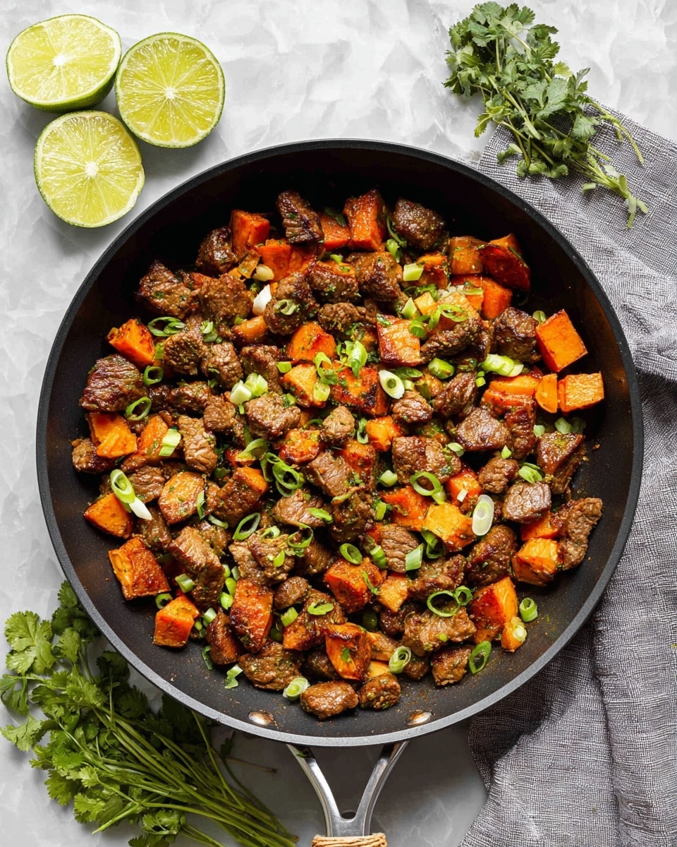 Steak and Sweet Potato Skillet Recipe