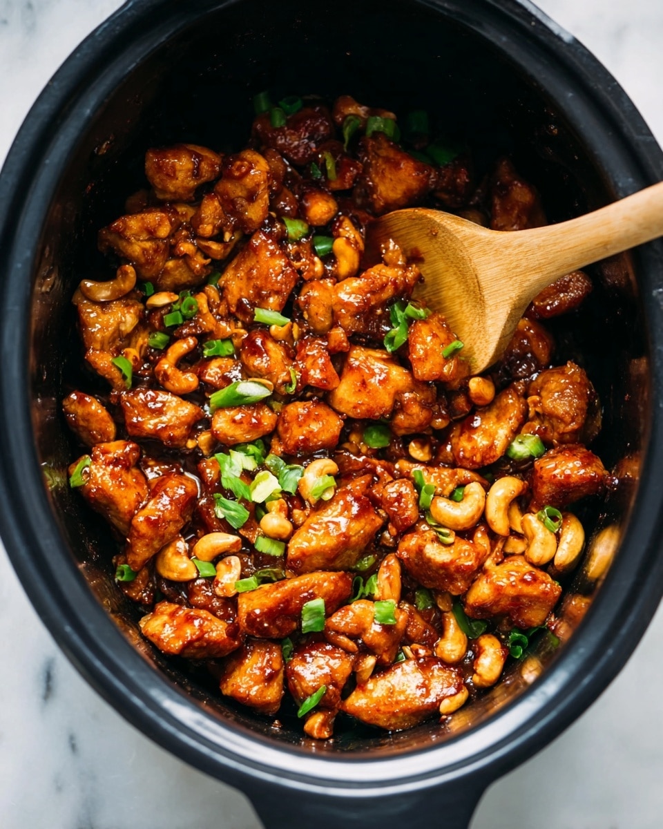 Slow Cooker Cashew Chicken Recipe