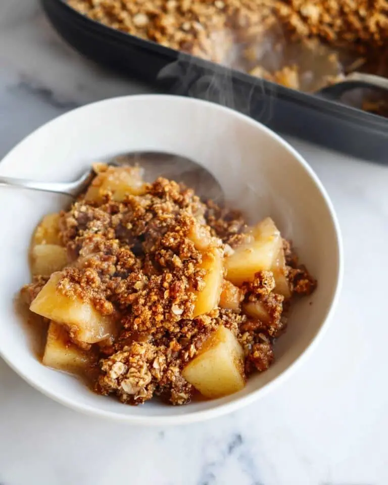 Healthy Breakfast Apple Crumble Recipe