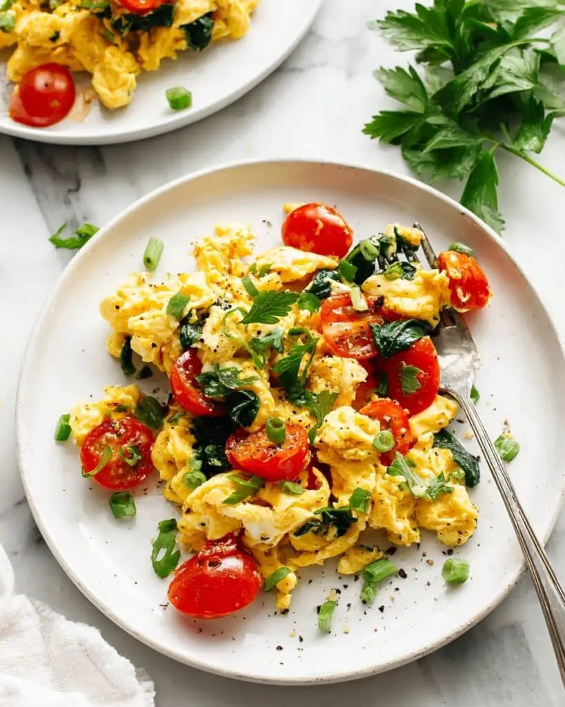 Greek Scrambled Eggs Recipe