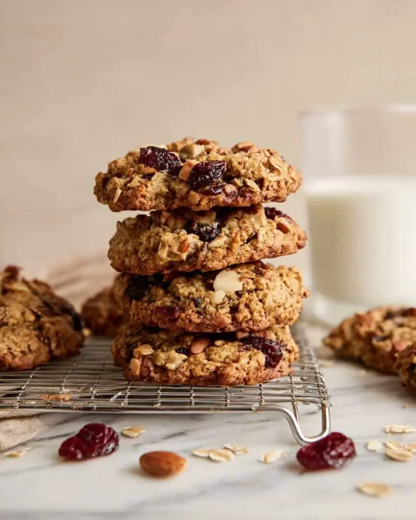 Banana Breakfast Cookies with Cranberries and Pecans Recipe
