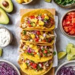 Blackened Mahi Mahi Tacos with Pineapple Mango Salsa Recipe