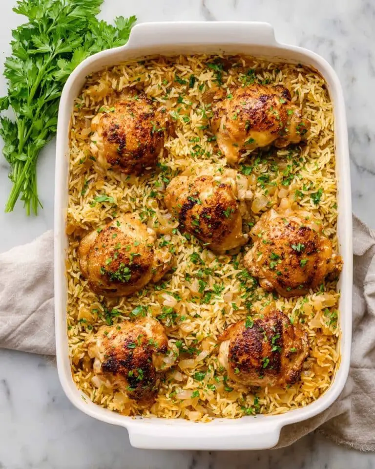 Oven Baked Chicken and Rice Recipe
