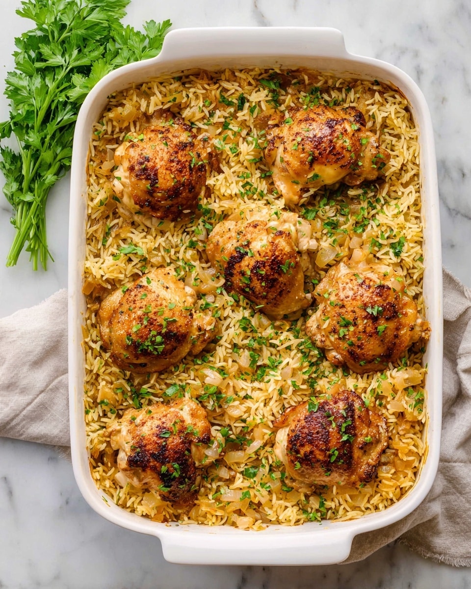 Oven Baked Chicken and Rice Recipe