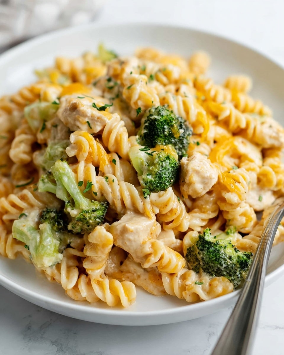 Chicken Noodle Casserole with Broccoli, Cheddar, and Crispy Fried Onions Recipe