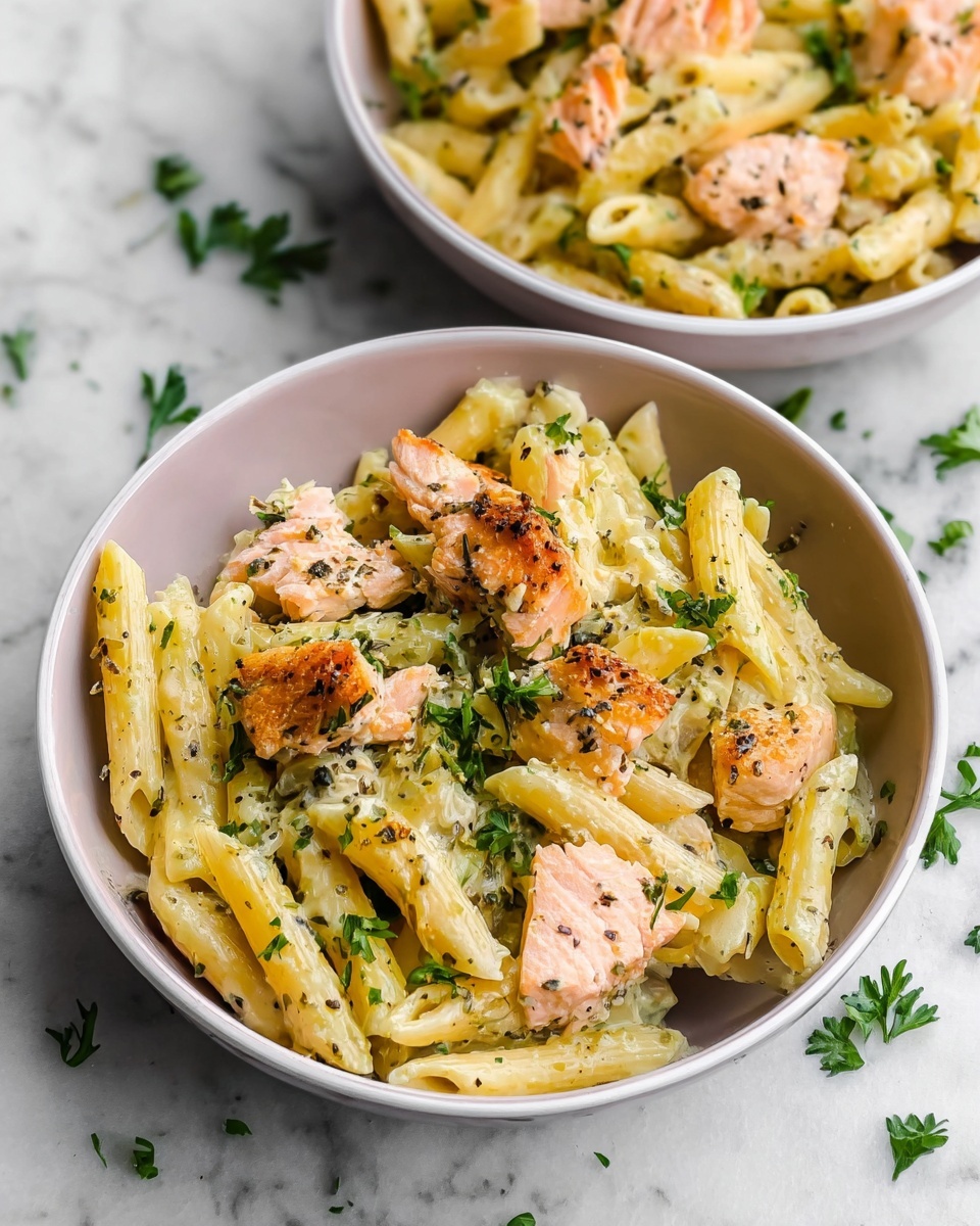 Salmon Pesto Pasta Recipe