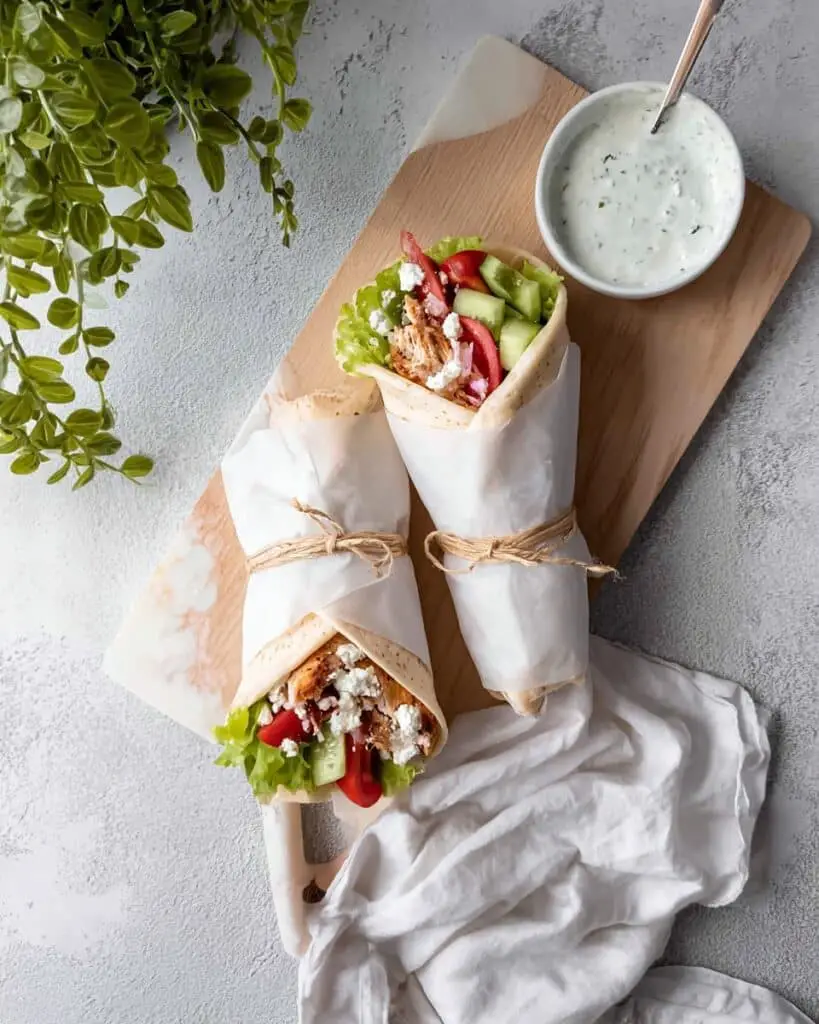 Easy Grilled Chicken Pita Wraps Recipe