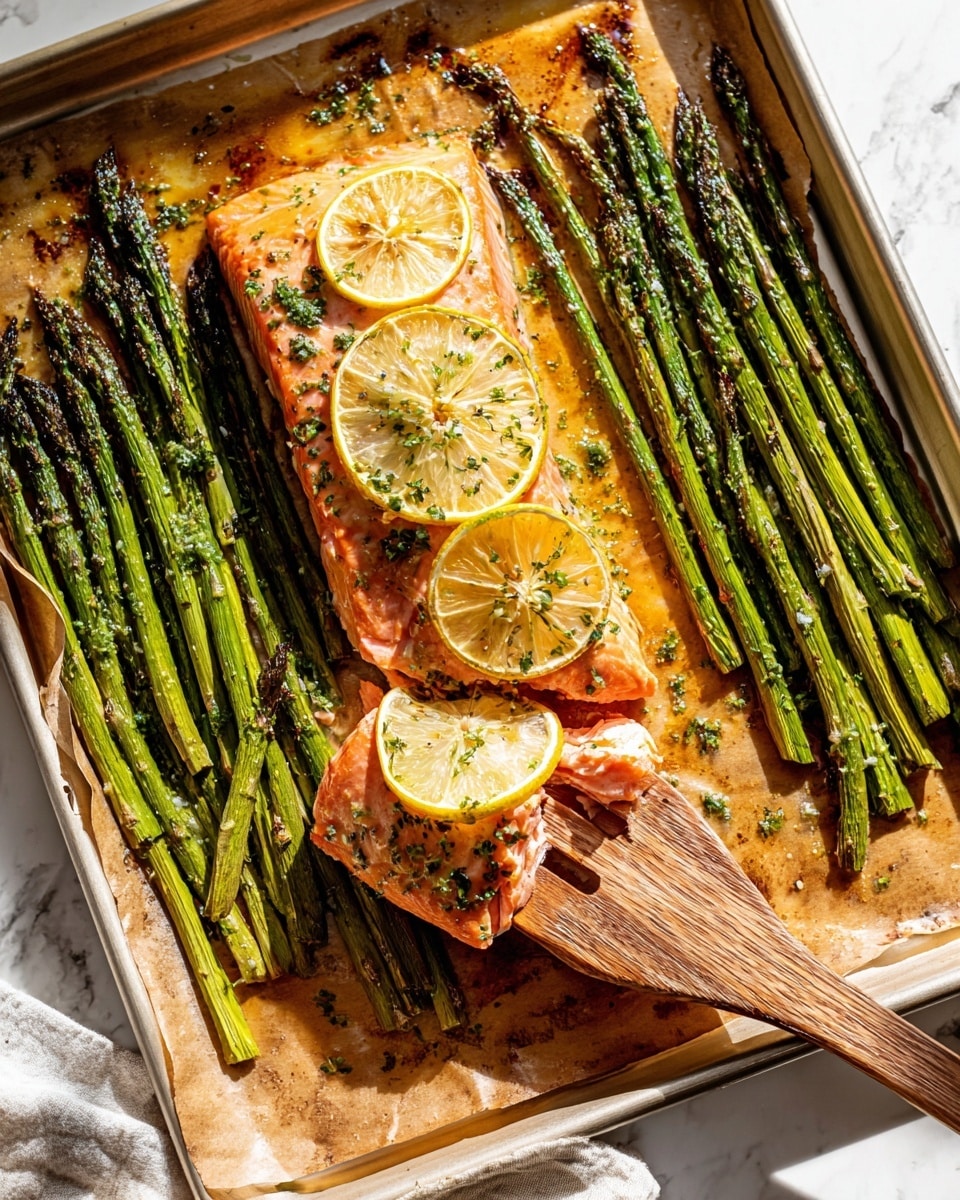 Sheet Pan Honey-Mustard Salmon and Asparagus Recipe