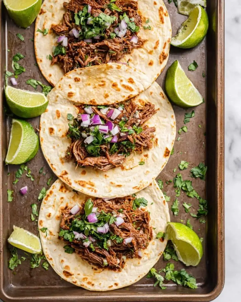 Slow Cooker Shredded Beef Tacos Recipe