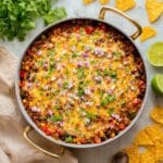 Cheesy Turkey Rice Taco Skillet Recipe