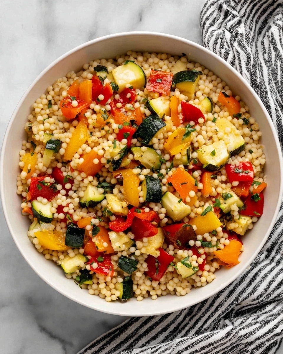 Roasted Vegetable Lemon Tahini Couscous Recipe