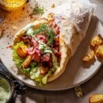 Sheet Pan Greek Chicken Pitas Recipe