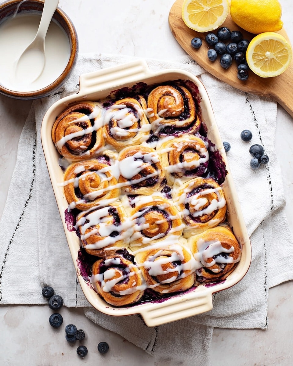 Lemon and Blueberry Rolls Recipe