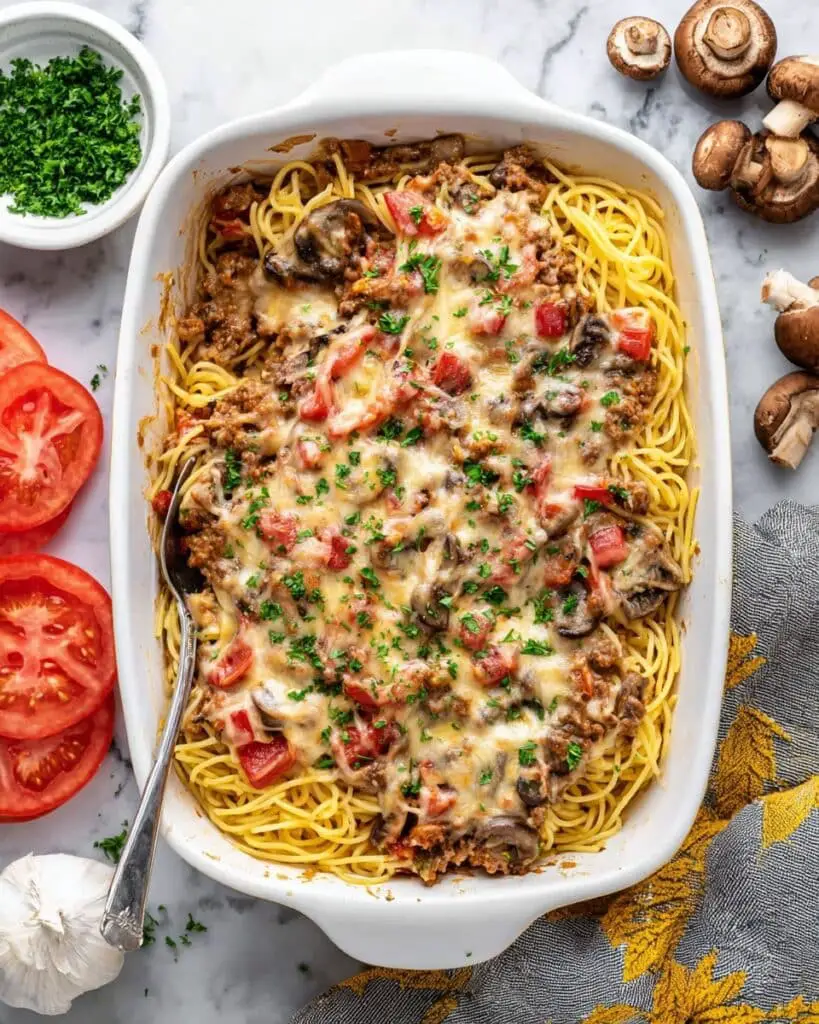 Spaghetti Casserole Recipe