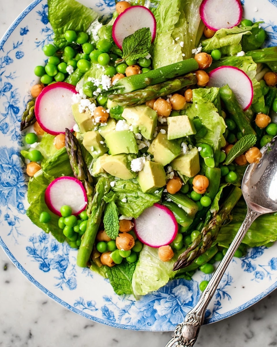 Bright Spring Salad with Asparagus, Peas, Feta, and Fresh Herbs Recipe