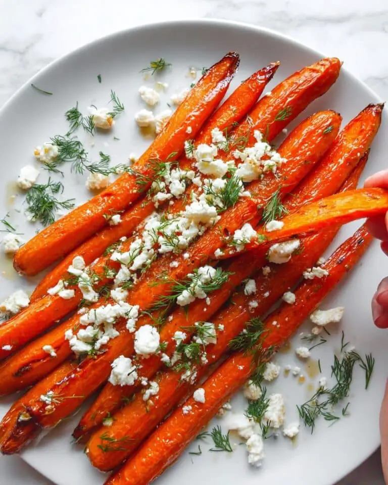 Roasted Carrots with Feta and Dill Recipe