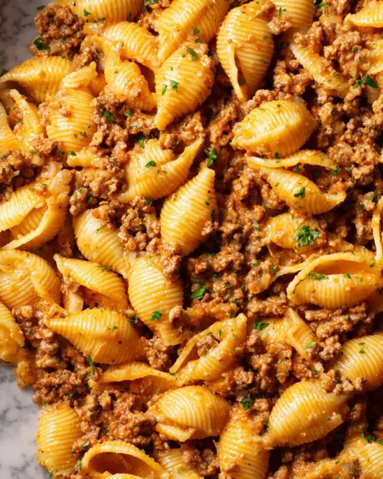 Creamy Beef and Shells Recipe