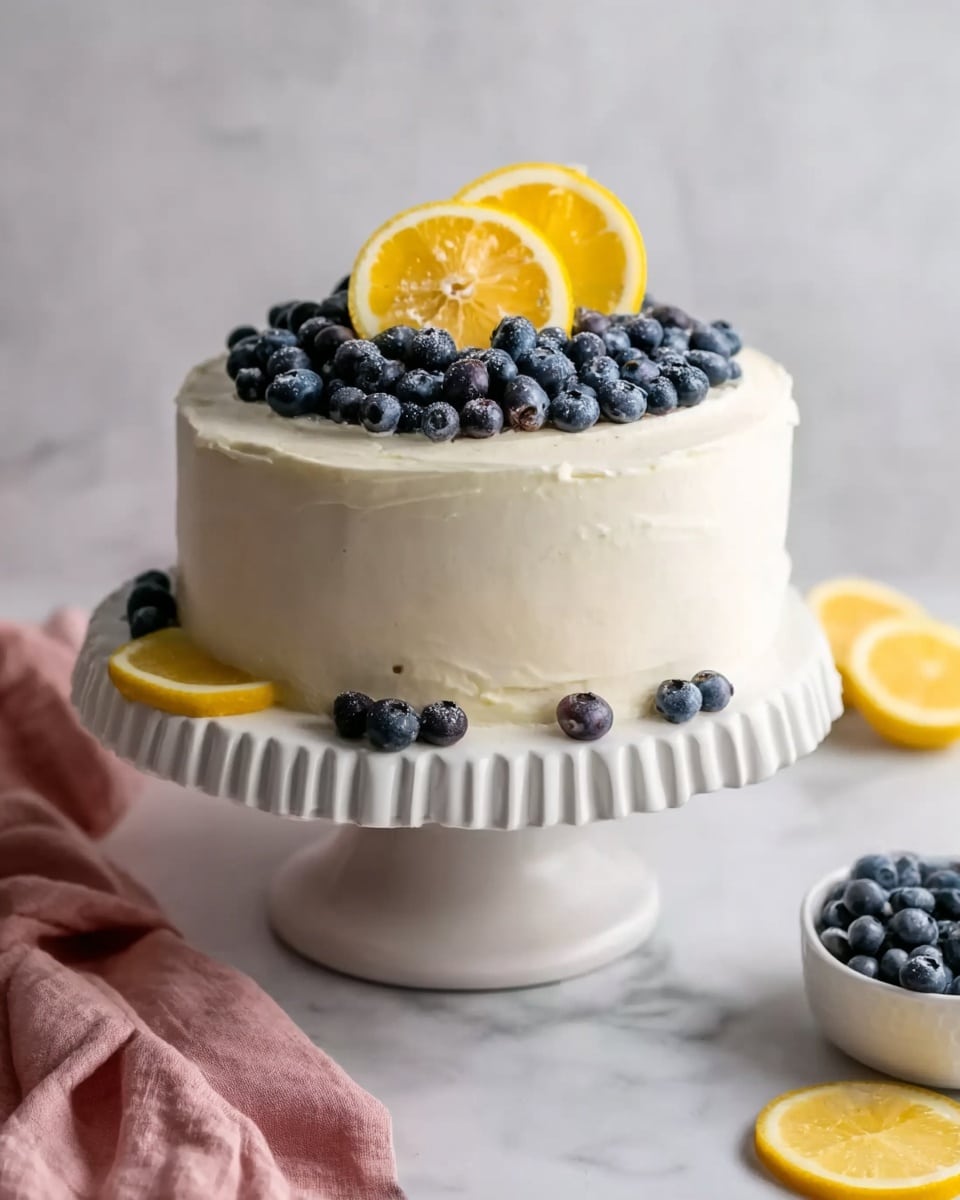 Lemon Blueberry Layer Cake Recipe