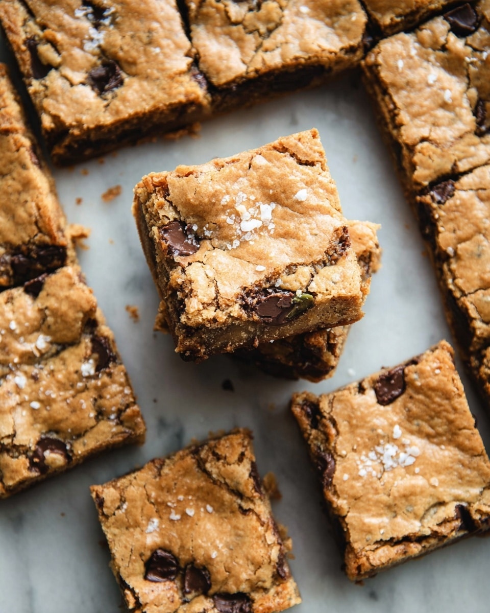 Dark Chocolate & Pistachio Cookie Bars Recipe