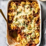Baked Tortellini with Ground Beef Recipe