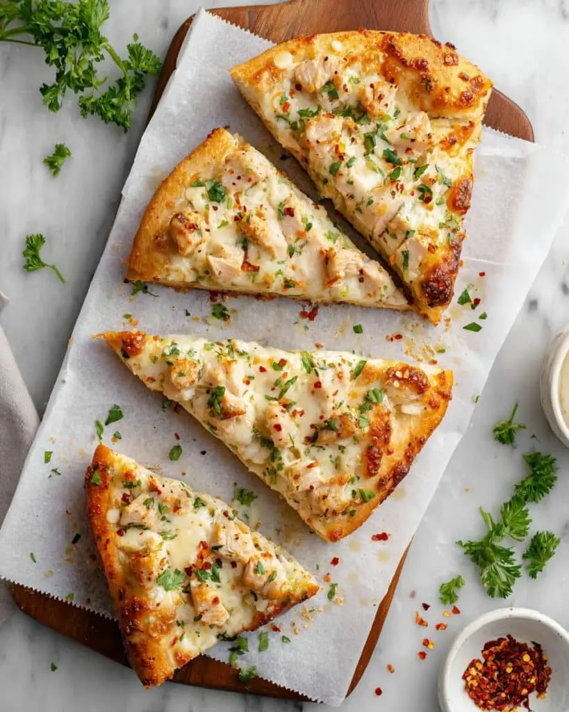 The Viral Chicken Alfredo Garlic Bread I’m Obsessed With Recipe