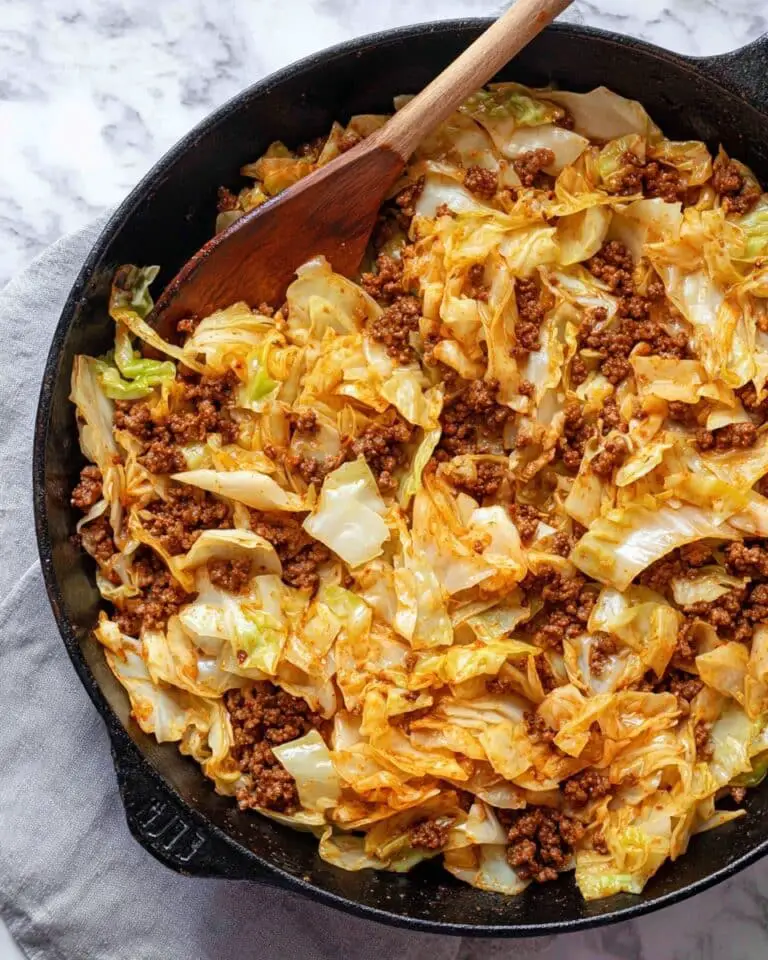 Ground Beef and Cabbage Skillet Recipe