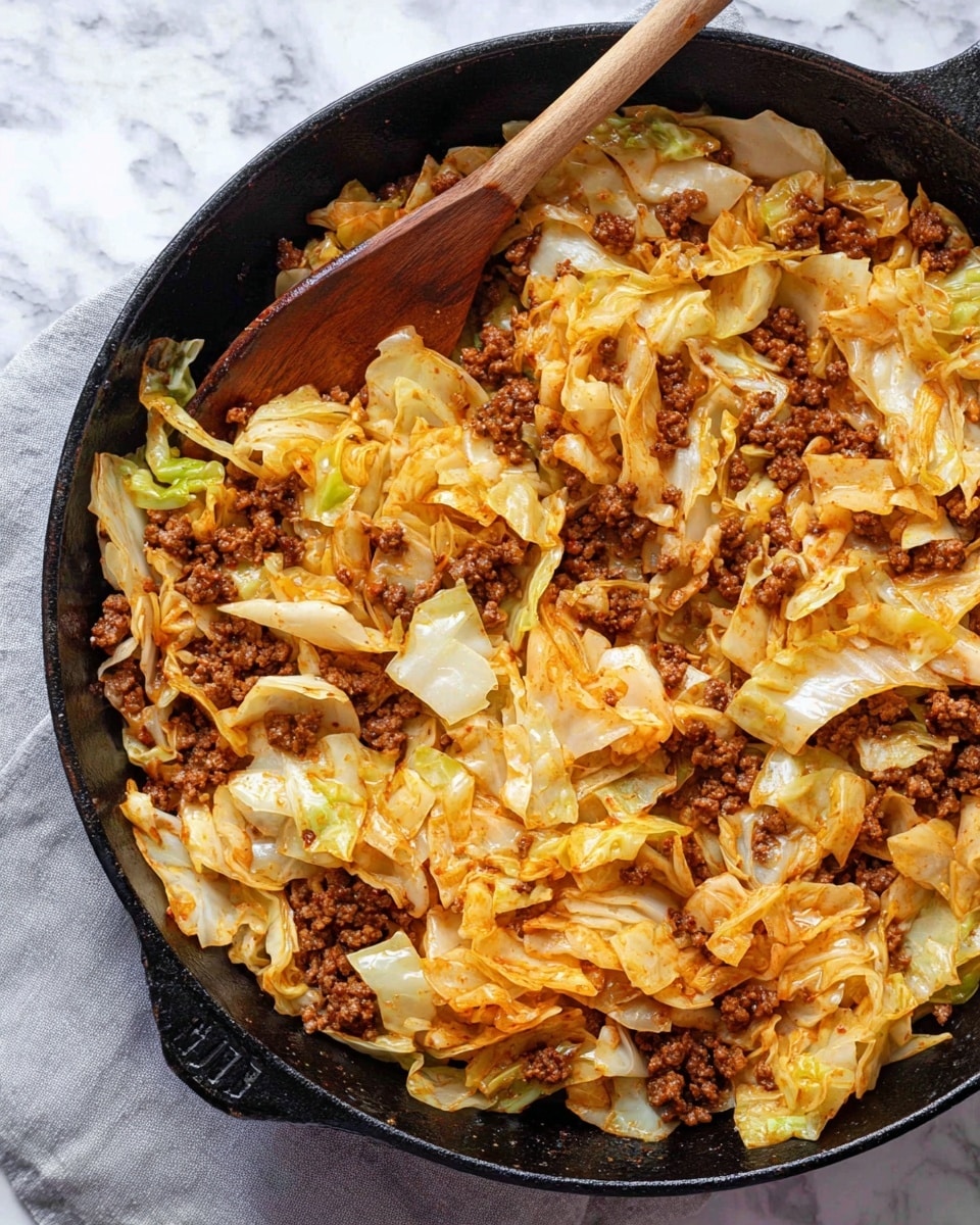 Ground Beef and Cabbage Skillet Recipe