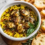 Herby Roasted Garlic Olive Oil Dip Recipe