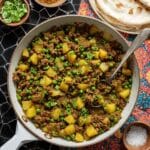 Curried Ground Beef with Peas and Potatoes Recipe