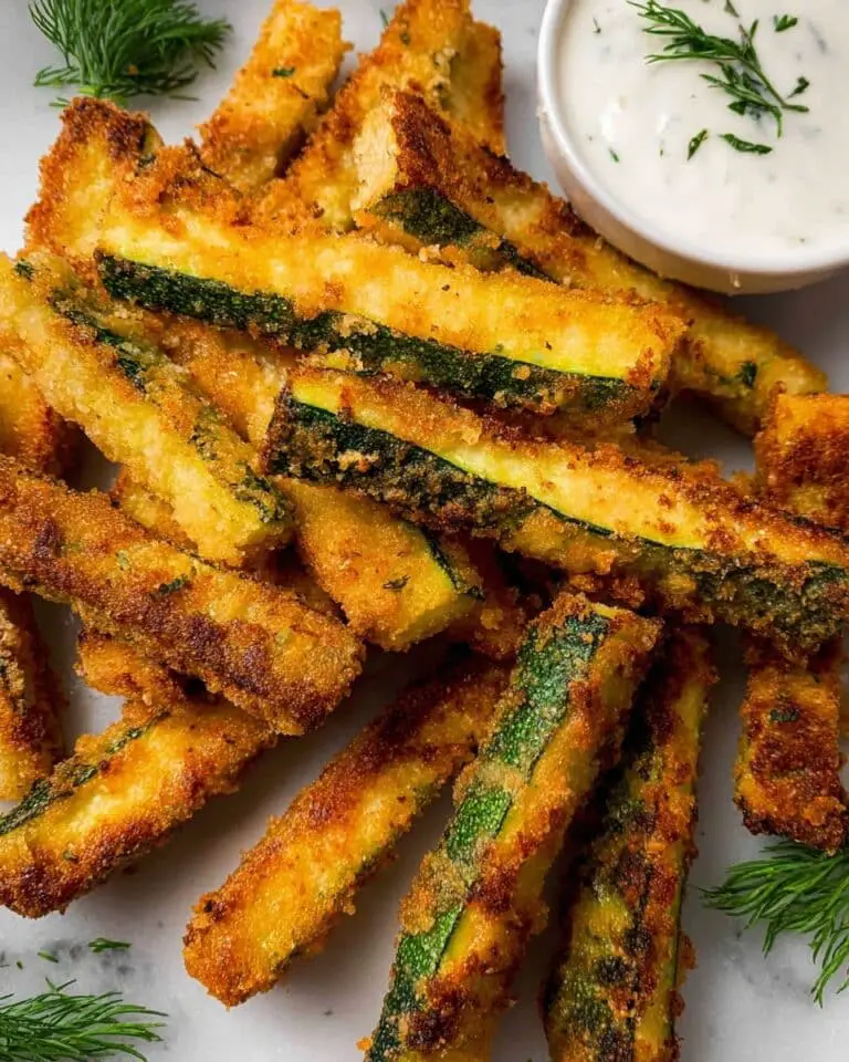 Zucchini Fries with Parmesan and Panko Recipe