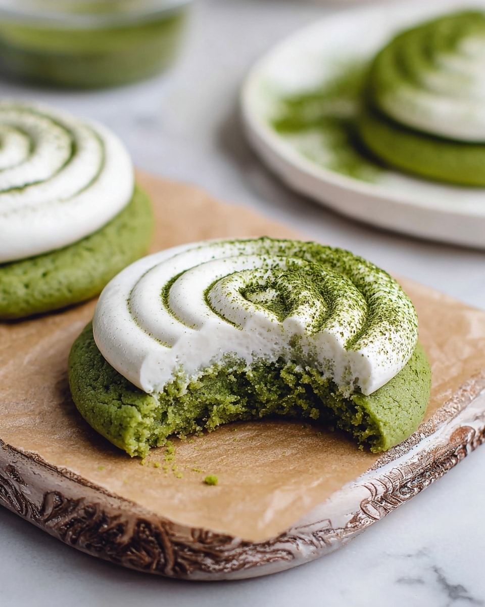 Matcha Latte Cookies with Mascarpone Cream Recipe